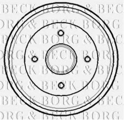 BORG & BECK bbr7137 -  Тормозной барабан